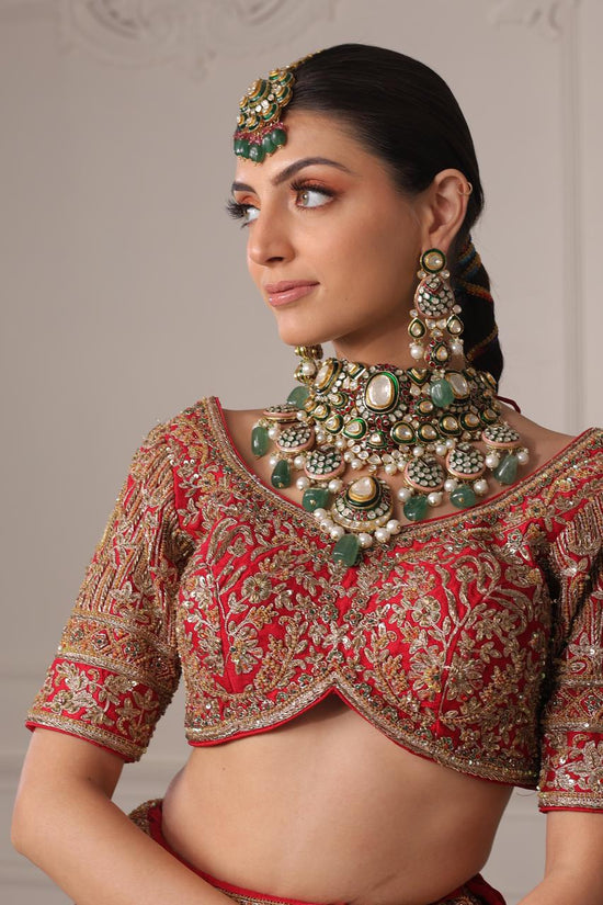 Radiant White Kundan Gemstone Necklace