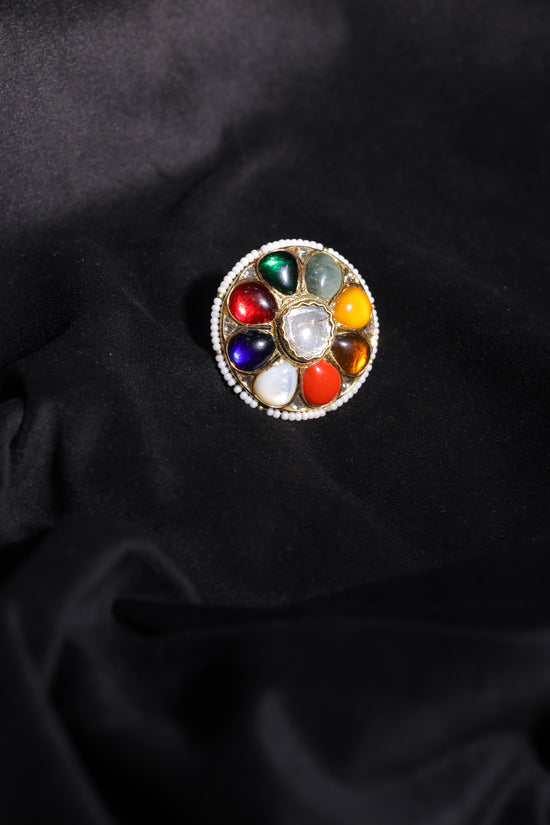 Rainbow Gemstone Ring