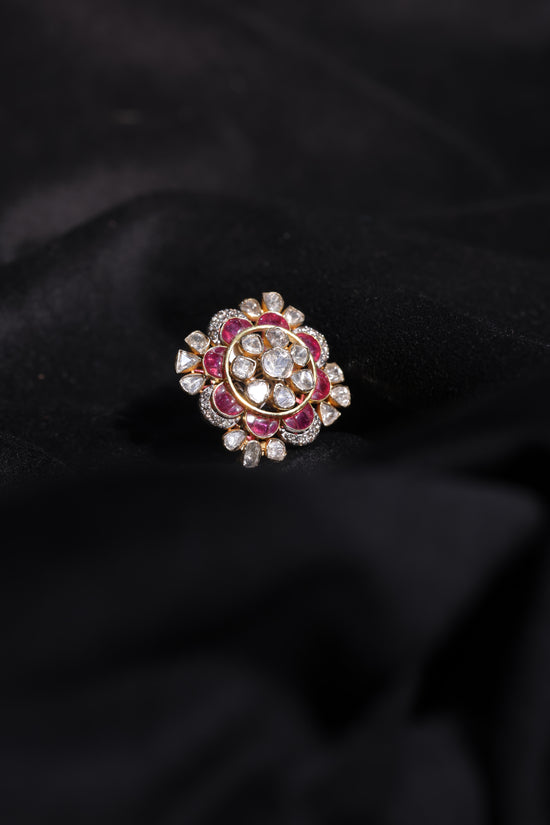 Gulnaar Polki Ruby Ring