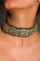 Rajasthani Polki Pearl Cuff Bracelet