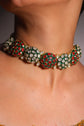 Emerald Dome Polki-Kundan Kada Bracelet