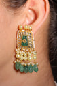 Polki Emerald & Pearl Necklace Set