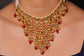 Royal Red Polki Bridal Set