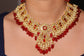 Bridal Polki & Ruby Bead Set
