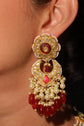 Bridal Polki & Ruby Bead Set