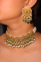 Hexagon Polki Pearl Choker
