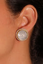 Round Polki Stud Earrings