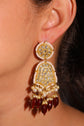 Graceful Polki Drop Earrings