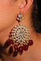 Ruby Bloom Polki Jadau Earrings