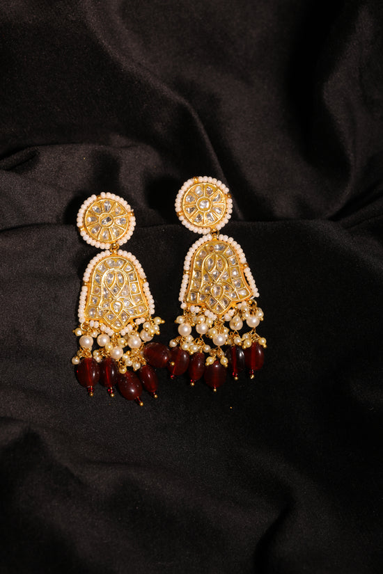 Graceful Polki Drop Earrings