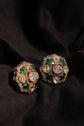 Green Diamond Stud Earrings