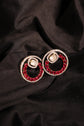 Diamond On Diamond Circular Earrings