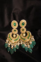 Emerald Chandbali Earrings