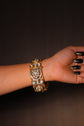 Polki Elegance Hinged Bangle