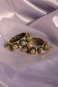 Emerald Glow Enamel Bangle
