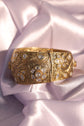 Floral Polki Cuff Bangle