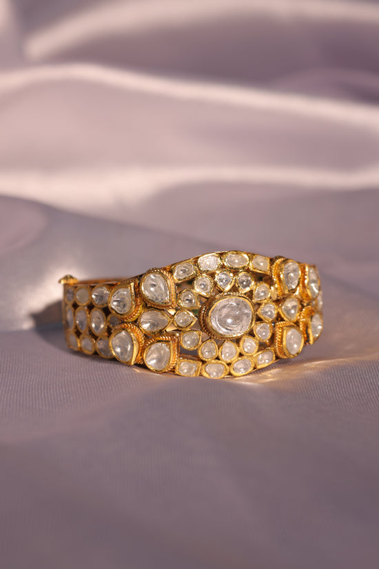 Regal Polki Cuff Bangle