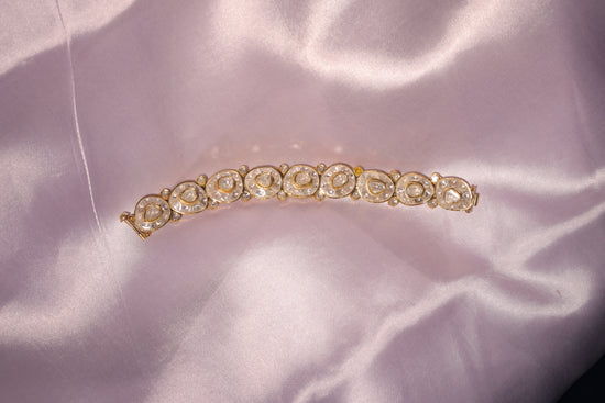 Classic Curve Diamond-Set Bracelet