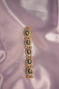 Polki Bracelet with Green Enamel