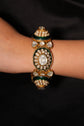 Noir Grace Pearl-Enamel Link Bracelet