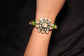 Antique Polki Diamond Bhujbandh Necklace-Bracelet