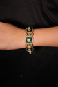 Emerald Bloom Oval-Link Bracelet