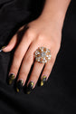 Floral Aura Diamond Ring