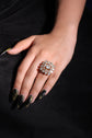 Ziva Polki Square Ring