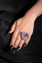 Celeste Tanzanite Halo Ring