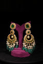 Royal Mehra Green Tassel Earrings