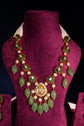 Royal Polki Necklace Set with Emerald Drops by SP Jeweller&