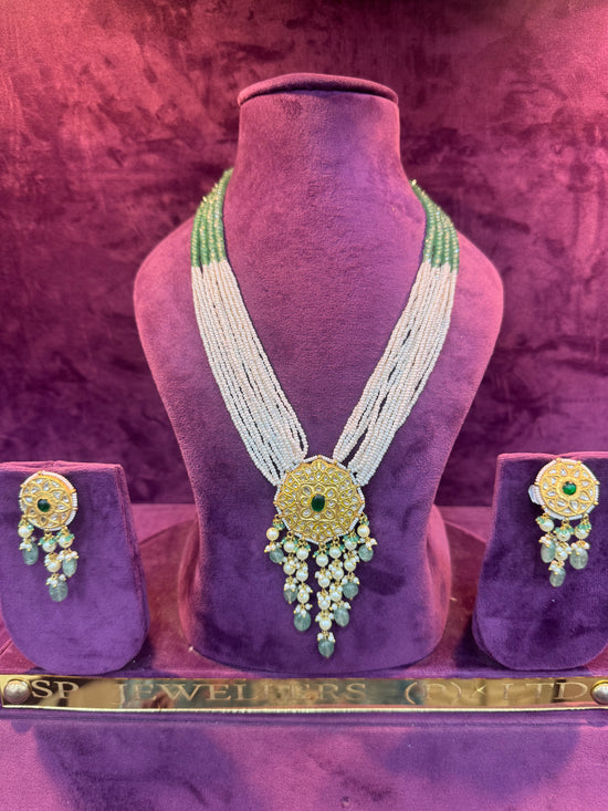 Green Grace Beaded Necklace Set
