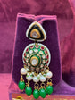 Polki Pearl & Green Bead Choker