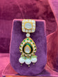 Enamel Grace Polki Pearl Necklace Set