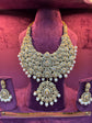 Regal Polki Pearl Bridal Necklace Set