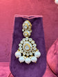 Regal Polki Pearl Bridal Necklace Set
