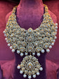 Regal Polki Pearl Bridal Necklace Set
