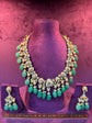 Emerald Cascade Polki Necklace Set