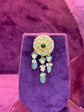 Elegant Polki Gold Earrings with Pearl Drops for Bridal Look, Premium Wedding Collection by SP Jewellers