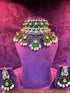 Designer bridal polki necklace in gold for premium wedding look by SP Jewellers
