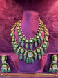 Royal gold polki necklace set for bride wedding collection by SP Jewellers