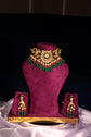 Royal Polki Haar Set with Natural Uncut Diamonds by SP Jewellers