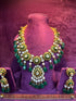 Festive Polki Gold Earrings, Traditional Royal Indian Bridal Jewelry for Weddings by SP Jewellers