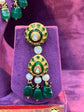 Elegant Polki Earrings Set for Bride, Traditional Wedding Jewelry in Gold by SP Jewellers