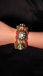 Royal Pacheli Kundan-Meenakari Bangle