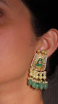 Polki Emerald & Pearl Necklace Set