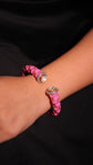 Coral Bloom Open Cuff Bracelet