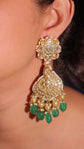 Green Teardrop Earrings