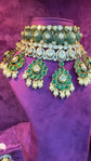 Emerald Halo Choker & Earring Set