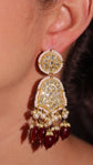 Graceful Polki Drop Earrings